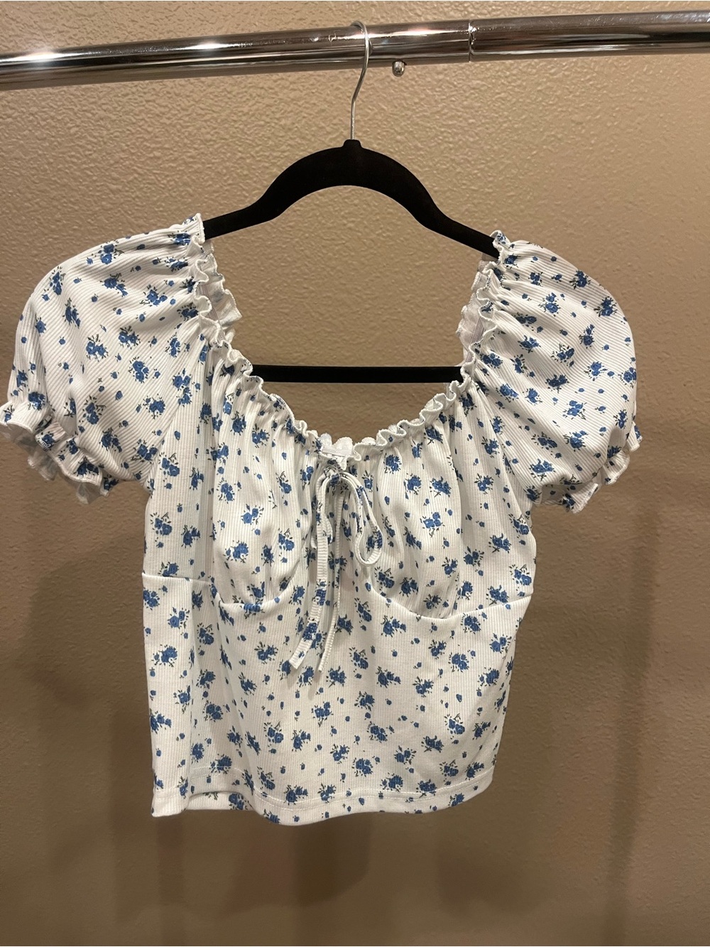 Floral Puff Sleeve Top